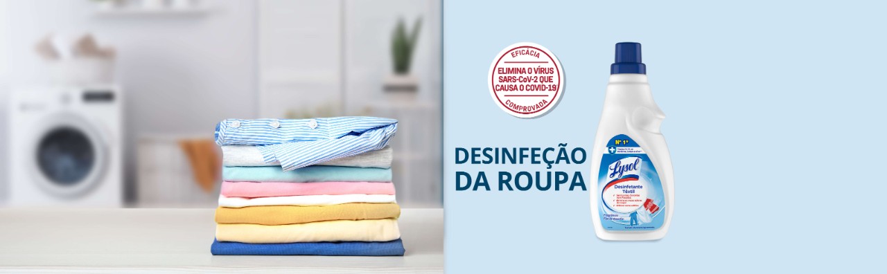 Desinfeção da roupa